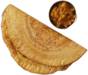 a plate of food with a small bowl of sauce.jpg